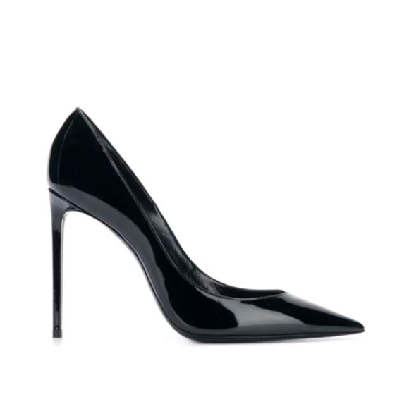 Saint Laurent Zoe 110m Pump 39 black patent leather worn once BEAUTIFUL/classic - Picture 5 of 13